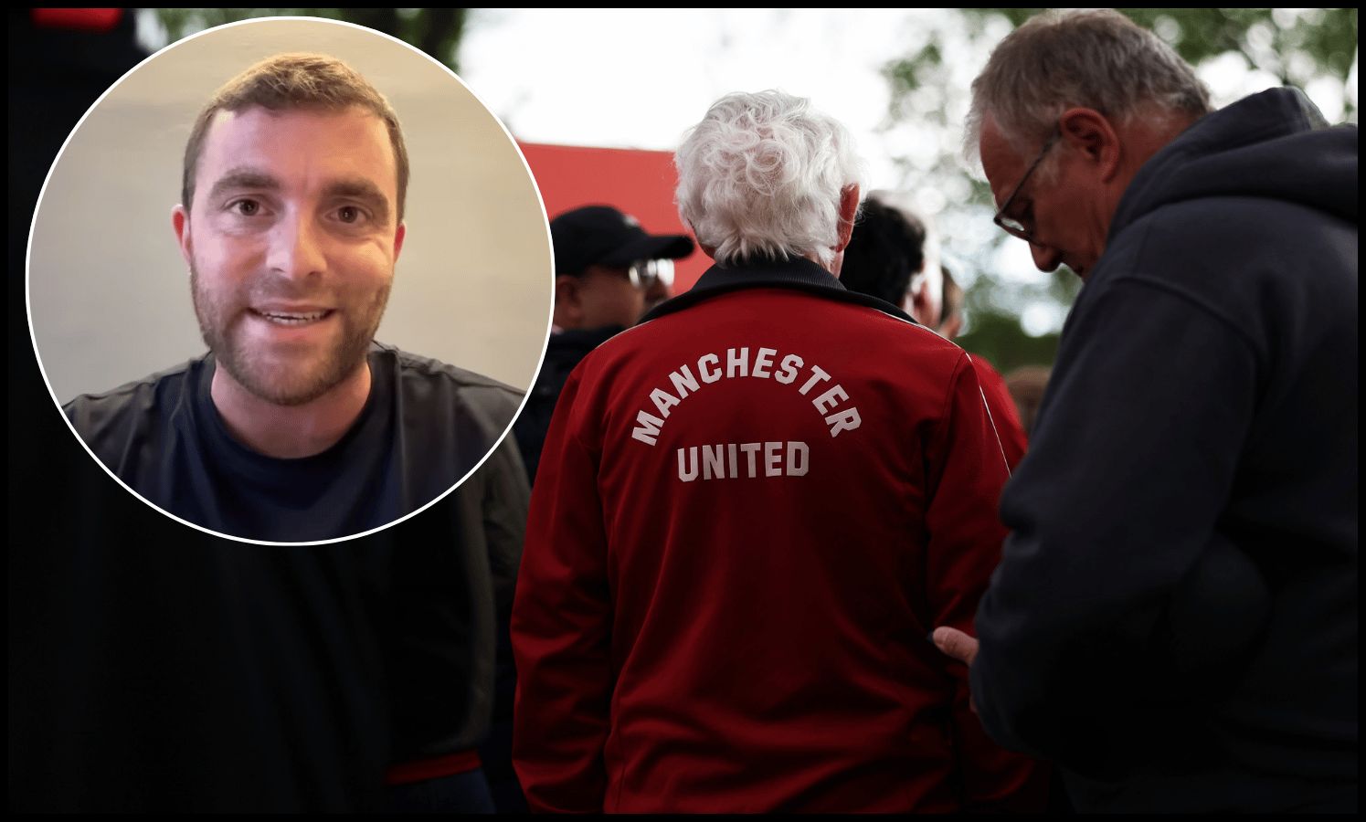 MANCHESTER, ENGLAND - APRIL 27: Fans wait for players to arrive during the Premier League match between Manchester United and Brentford at Old Trafford on April 27, 2026 in Manchester, England.