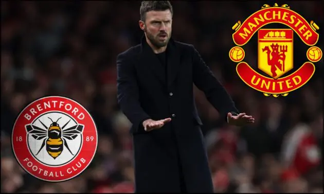 Michael Carrick on the sidelines