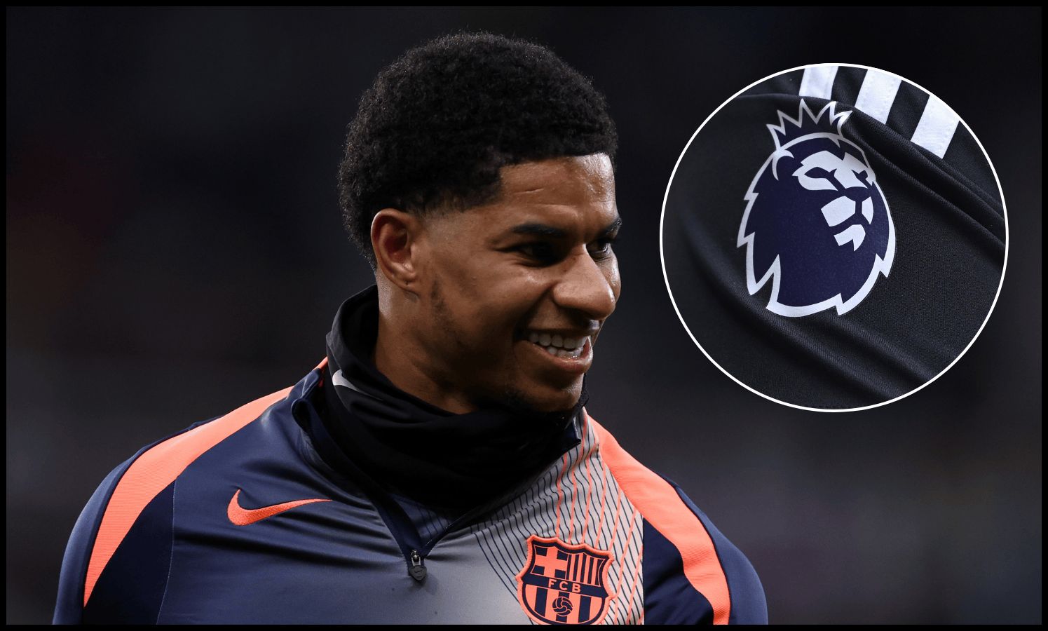 NEWCASTLE UPON TYNE, ENGLAND - MARCH 10: Marcus Rashford of FC Barcelona warms up prior to the UEFA Champions League 2025/26 Round of 16 First Leg match between Newcastle United FC and FC Barcelona at St James' Park on March 10, 2026 in Newcastle upon Tyne, England