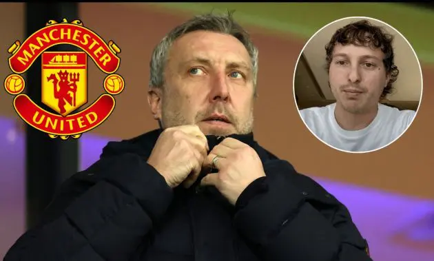 Man United Director of Football Jason Wilcox looking on