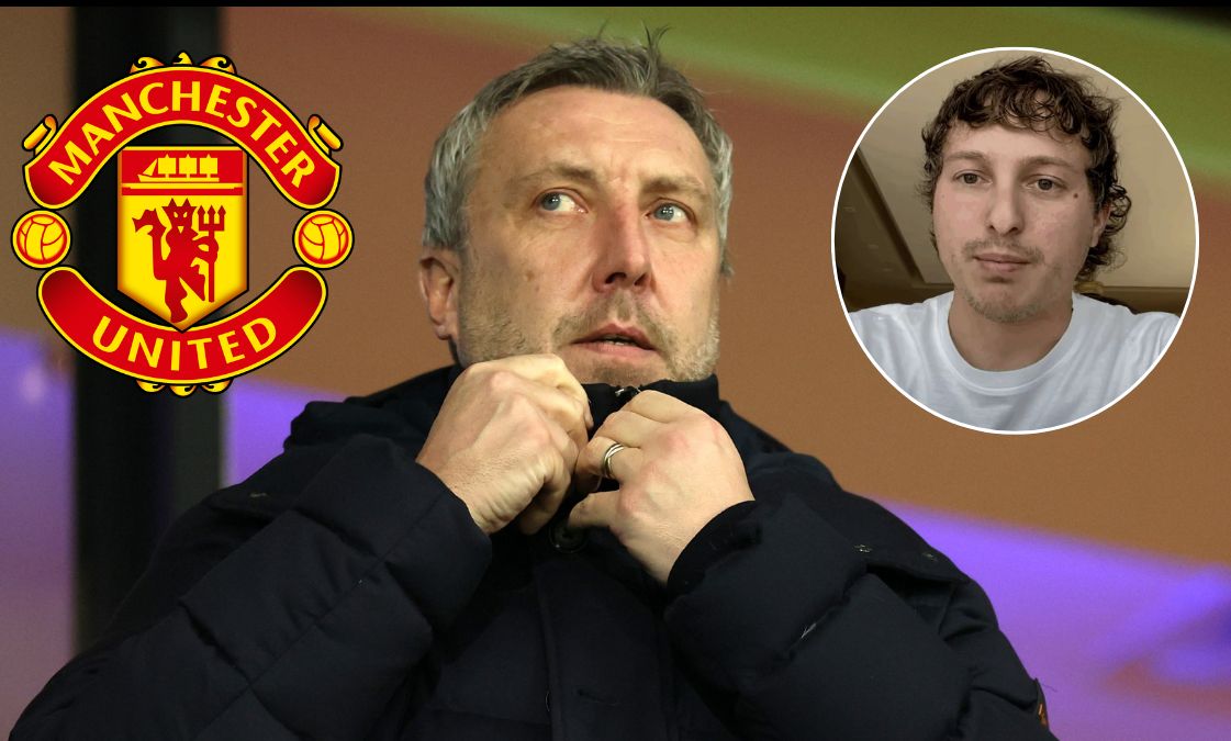 Man United Director of Football Jason Wilcox looking on