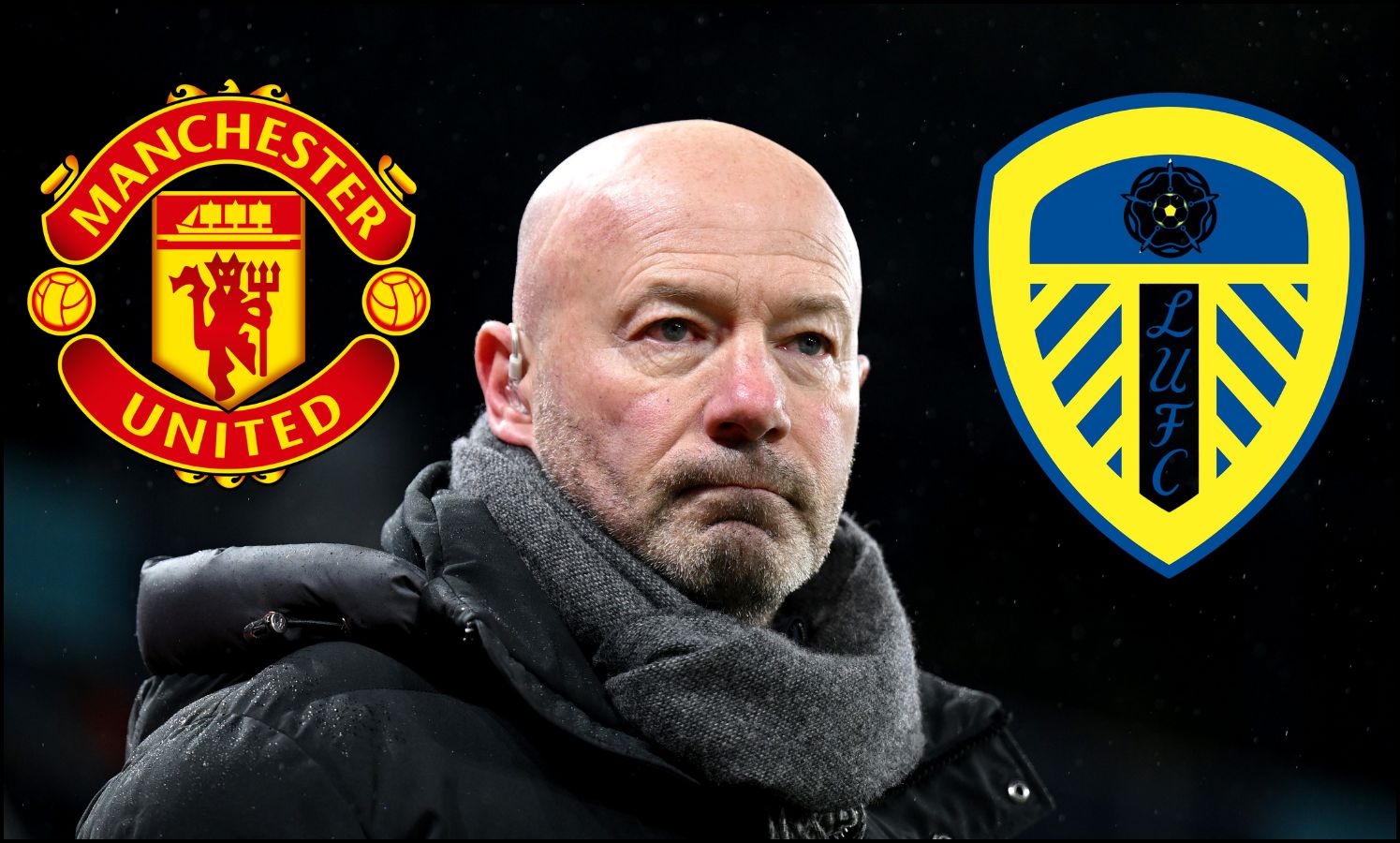 Alan Shearer looking on