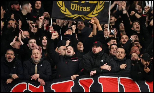 Milan Ultras in the stands