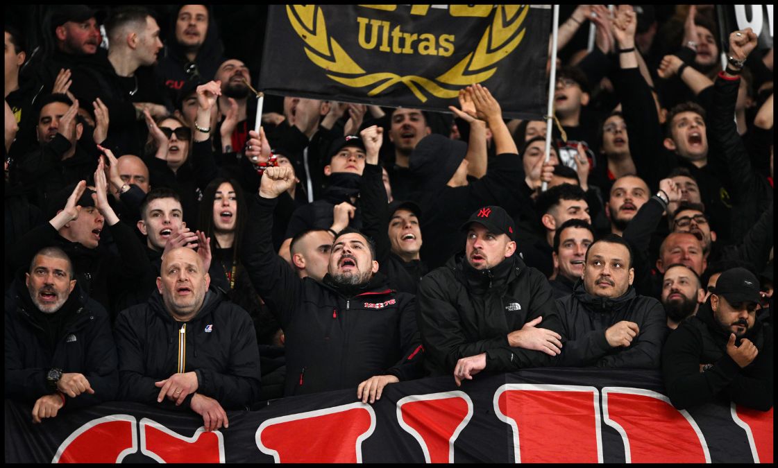 Milan Ultras in the stands