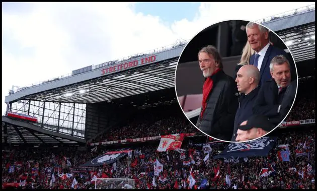 MANCHESTER, ENGLAND - MAY 17: A general view of a tribute banner for Casemiro of Manchester United in the stands prior to the Premier League match between Manchester United and Nottingham Forest at Old Trafford on May 17, 2026 in Manchester, England.