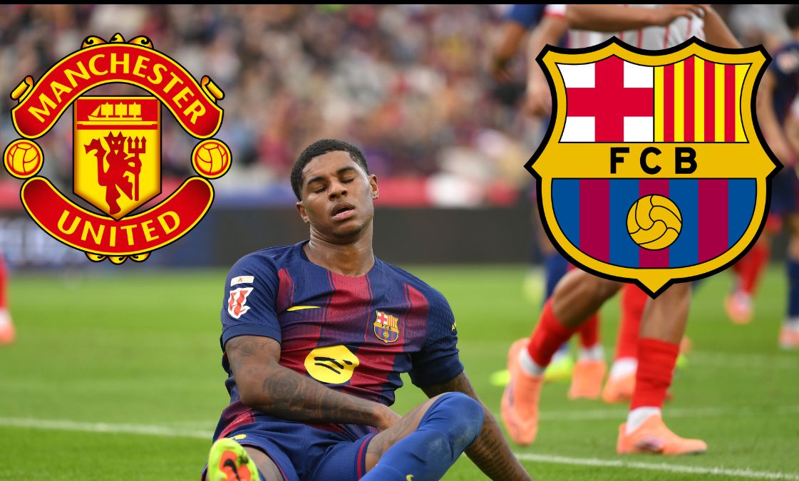 Marcus Rashford looking dejected