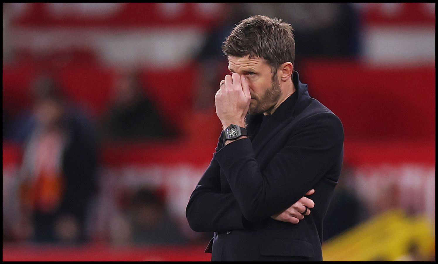 Michael Carrick looking concerned