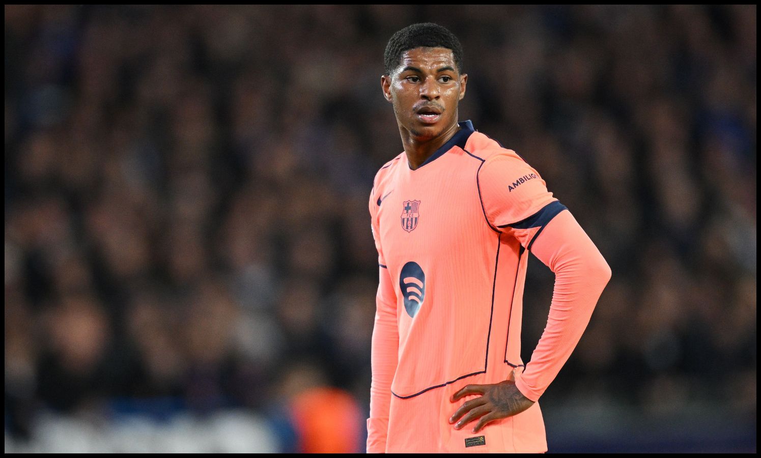 Marcus Rashford looking on