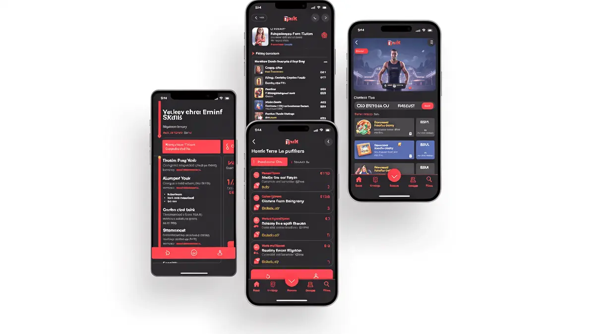 Premium UK casino mobile apps displayed on smartphone screens in product photography style
