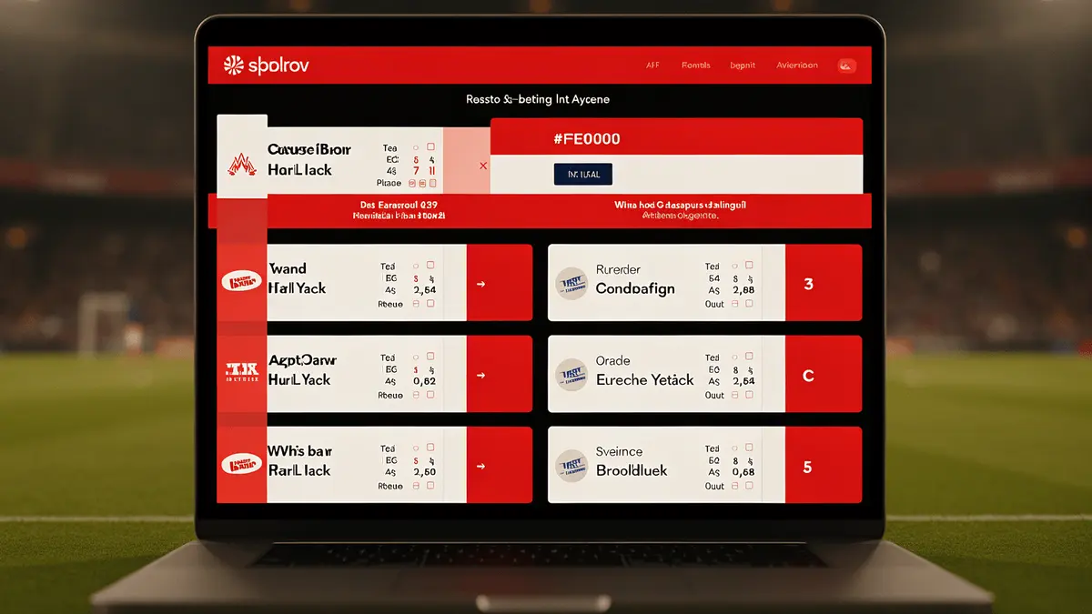 Top European betting sites 2026 comparison interface with football betting odds displayed on digital platform