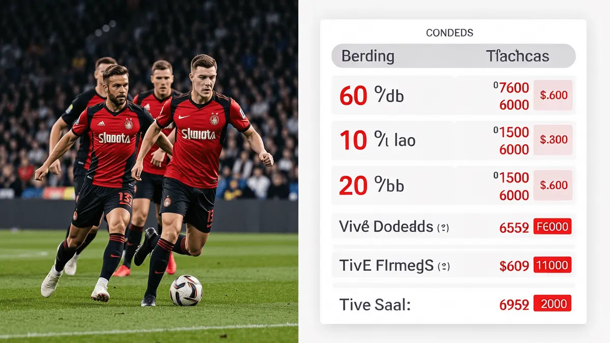 Live sports betting interface showing football action and real-time odds display