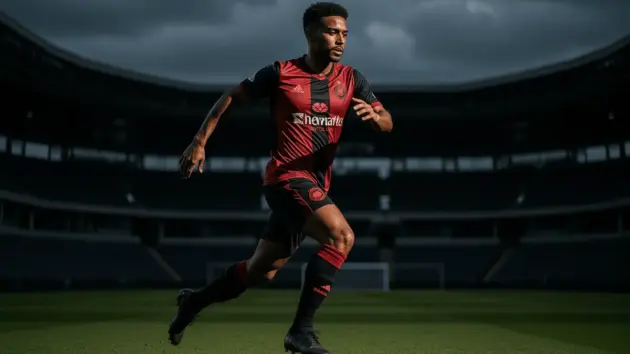 Felix Nmecha midfielder in action representing Manchester United's £103m transfer target