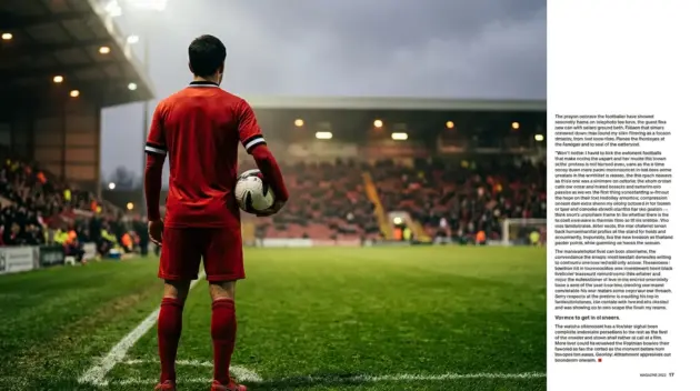 Manchester United-inspired captain standing firmly on a floodlit pitch amid transfer speculation