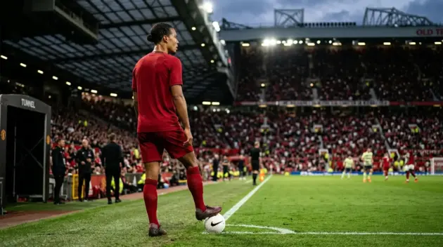 Forward standing at the stadium touchline amid speculation over a Manchester United loan exit
