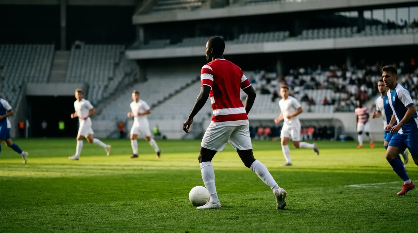 Sekou Kone controls the ball in midfield during Lausanne-Sport’s defeat to Zurich