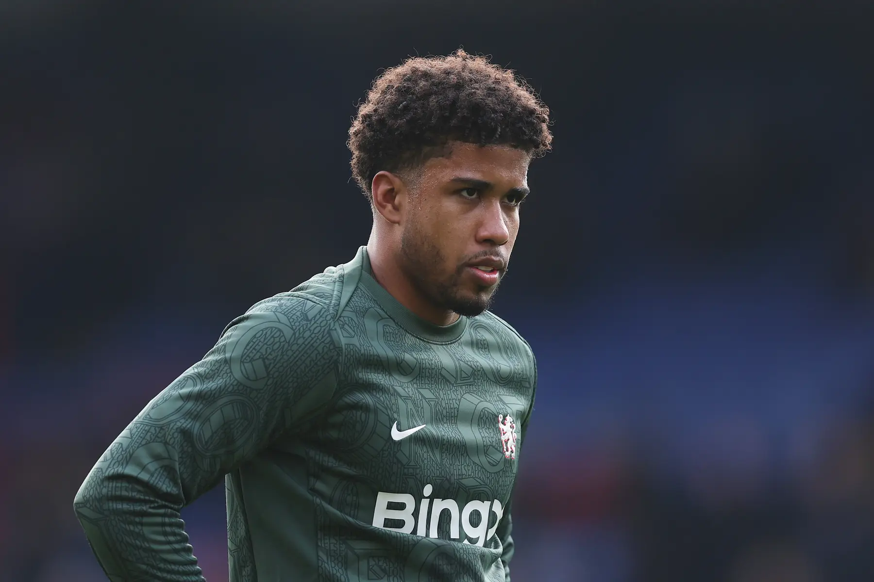 Andrey Santos wearing a green Nottingham Forest training kit