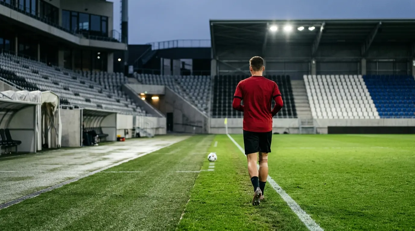 Unidentified footballer returns to training ahead of a reported Manchester United debut at Leeds