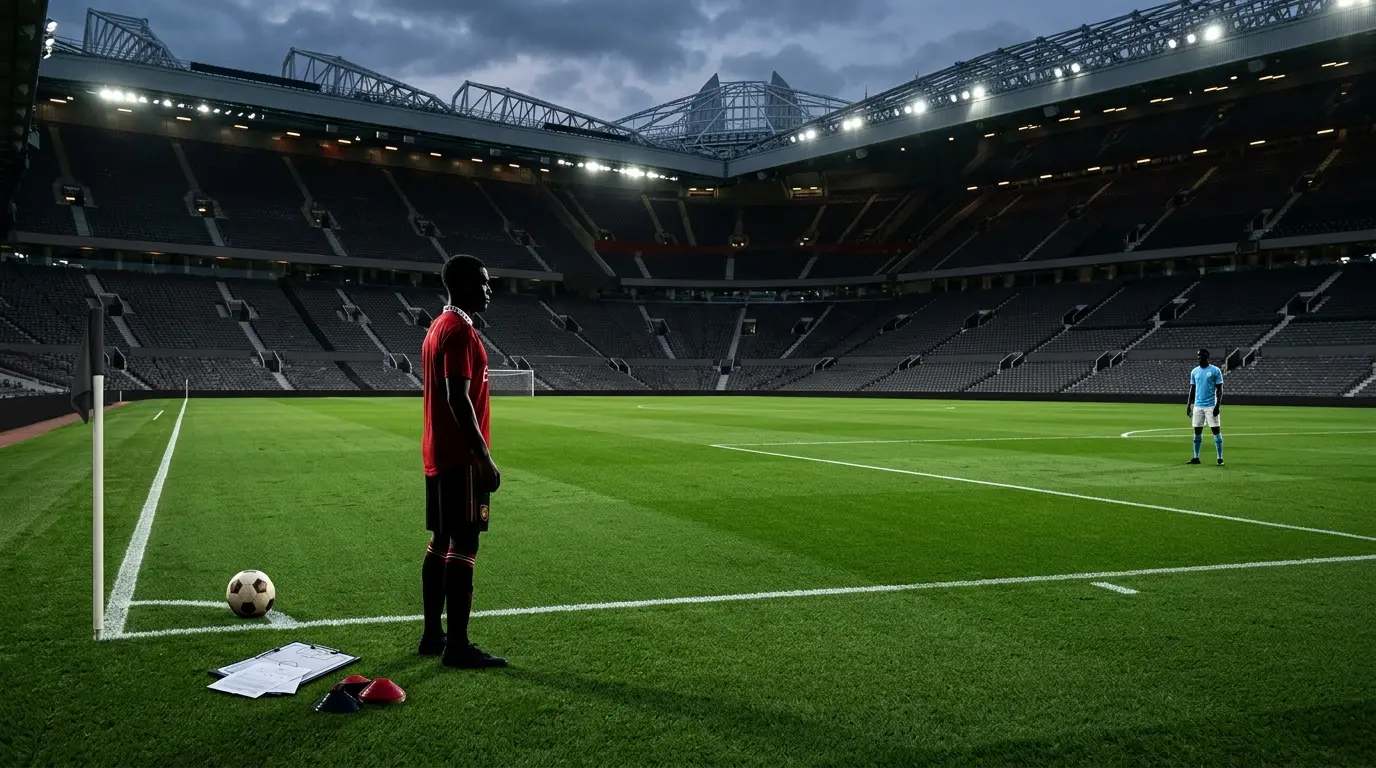 Football transfer scene symbolising United rejecting a loan deal with a compulsory purchase demand