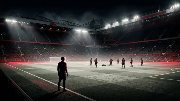 Empty left flank and striker position symbolise Manchester United's squad gaps before Champions League season