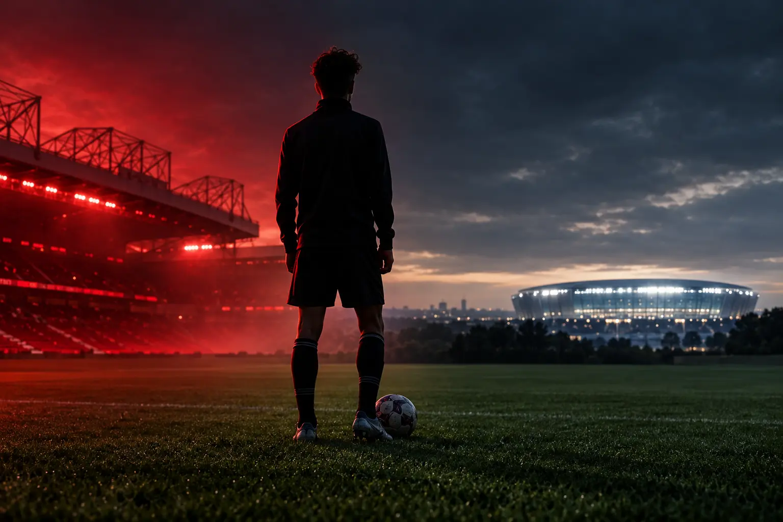 Young academy footballer facing an uncertain future between Manchester United and a European move