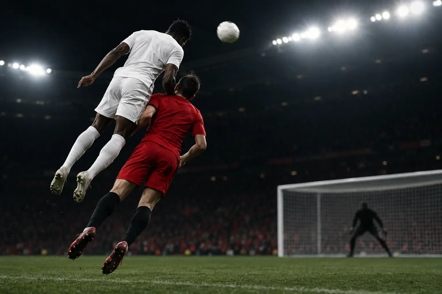 Tottenham striker heads a late equaliser against Manchester United in a tense Premier League match